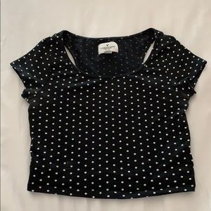 American Eagle Polka Dotted Crop Top